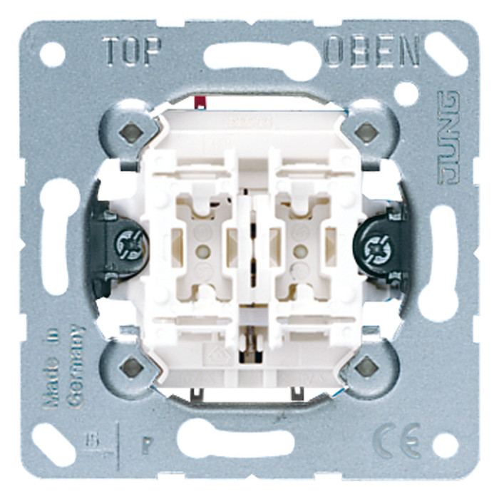 Выключатель 2-клавишного кнопочного Jung коллекции JUNG, 535U