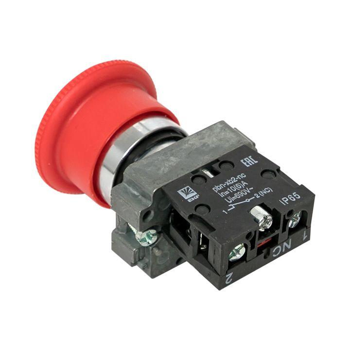 Кнопка "Грибок" BS542 NC IP65 поворотн. красн. PROxima EKF xb2-bs542-65