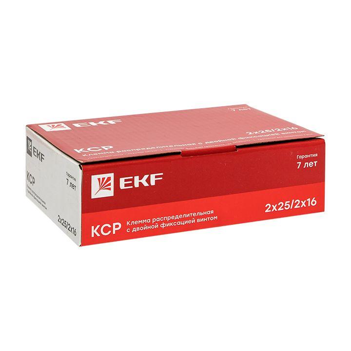 Клемма распределительная КСР с двойным винтом 2х25/2х16 желт./зел. PROxima EKF ksr-2.25-2.16-y-green